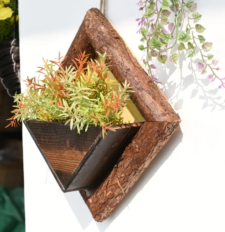 Jardinière Murale en Bois