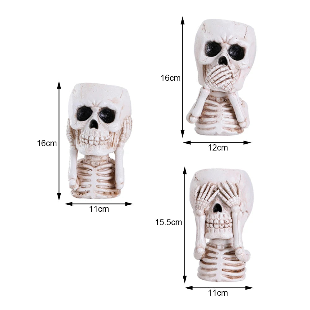 Cache Pot Tête de Mort