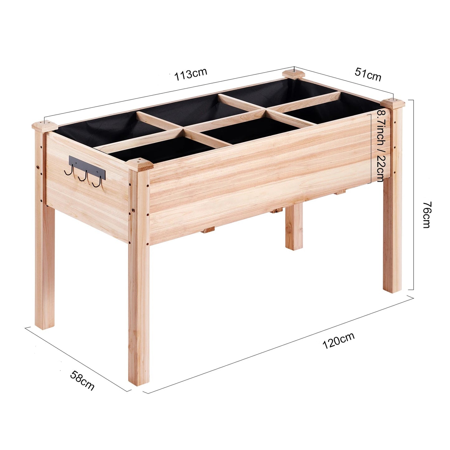Bac rectangulaire Haut