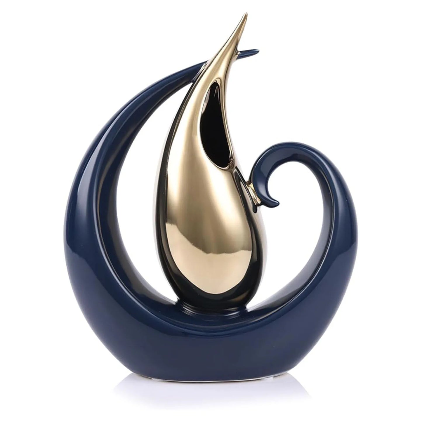 Vase Bleu et Or