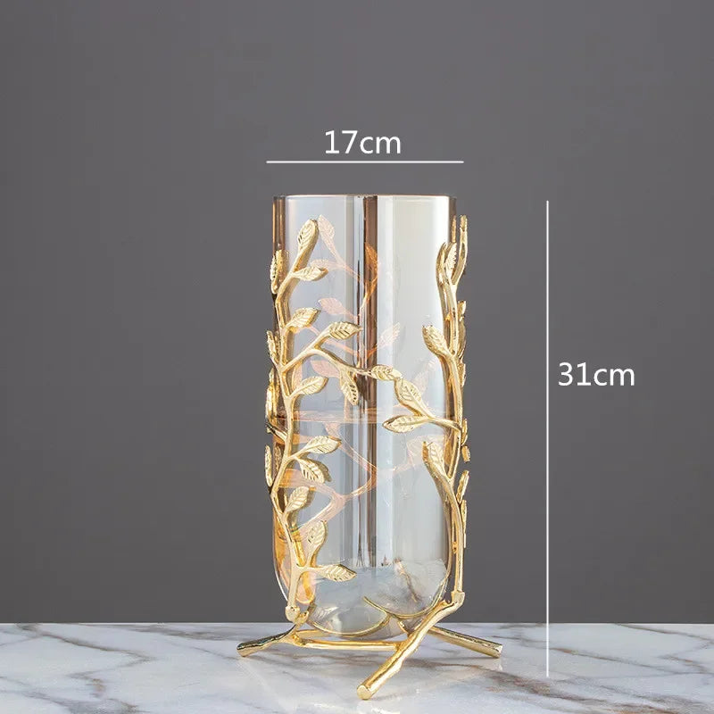 Vase Verre et Or