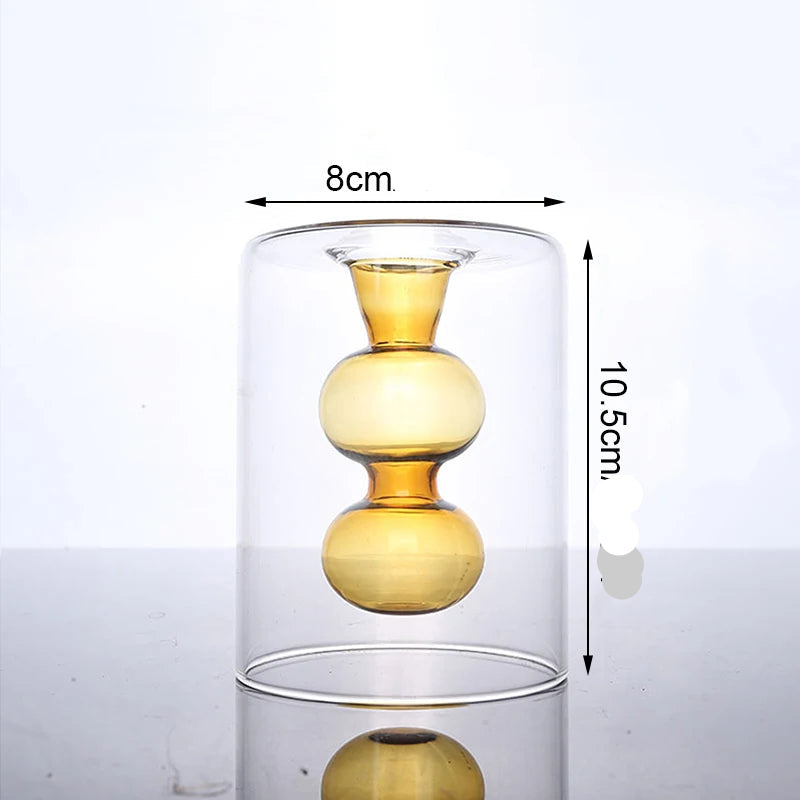Soliflore verre transparent