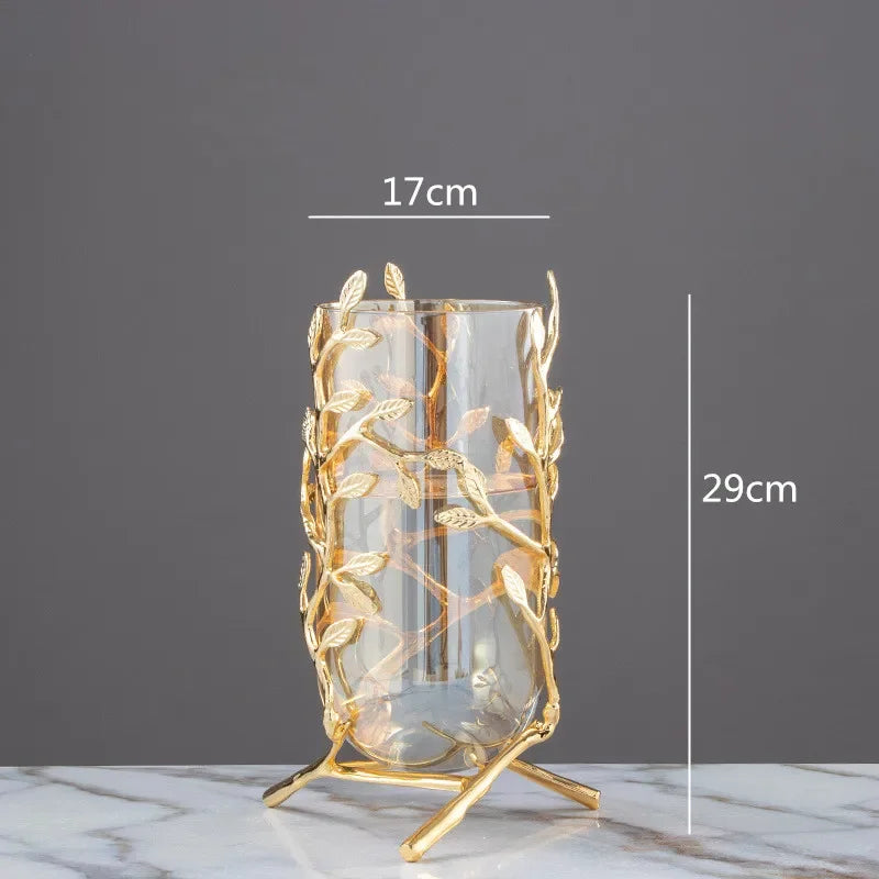 Vase Verre et Or
