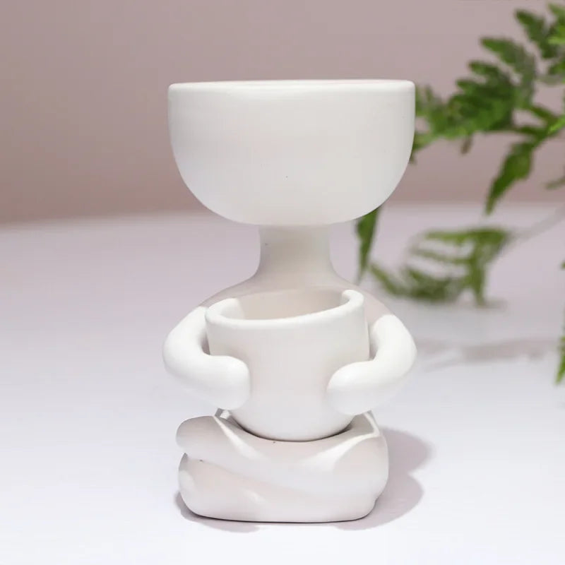 Pot de Fleurs Bonhomme