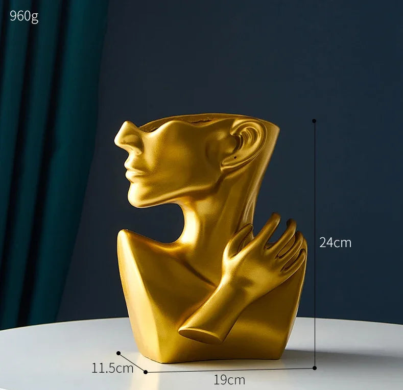 Vase demi visage