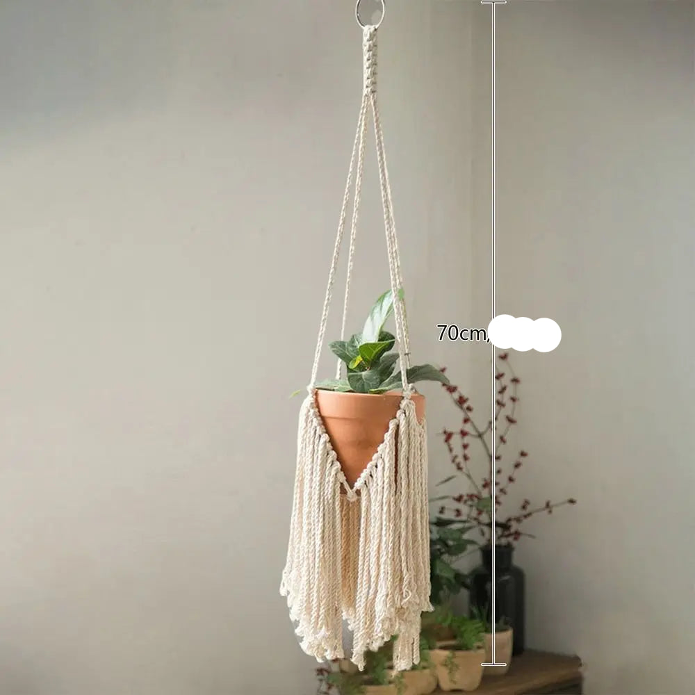 Pot suspendu Macramé
