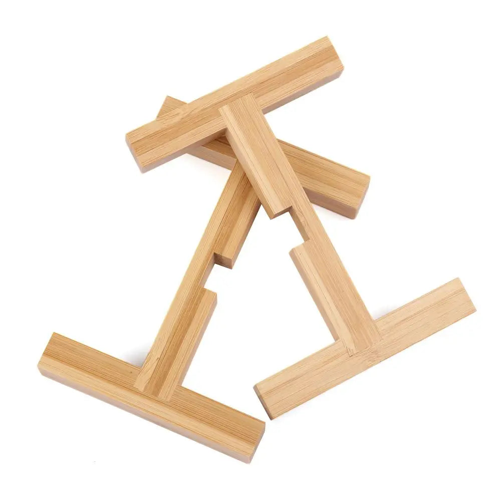 Porte plante en bois sur pied