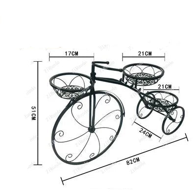 Porte Plante Vélo Fer Forgé