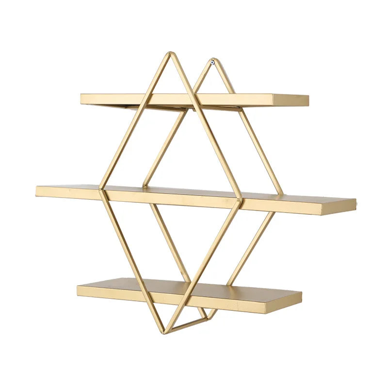 Etagère murale scandinave losange