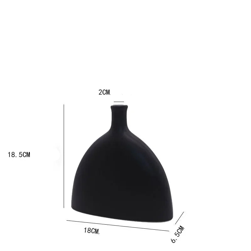 Vase noir mat