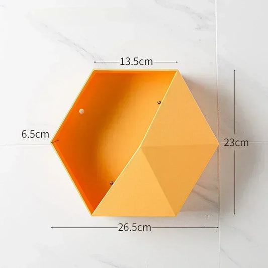 Etagère Hexagonale jaune