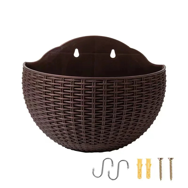 Cache Pot en Rotin