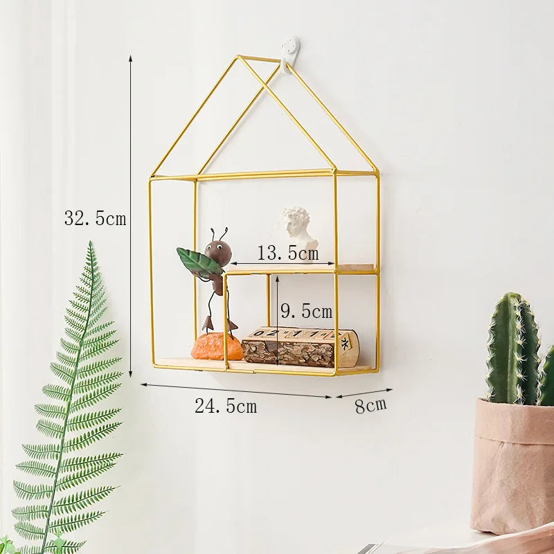 Etagère Murale Maison Métal