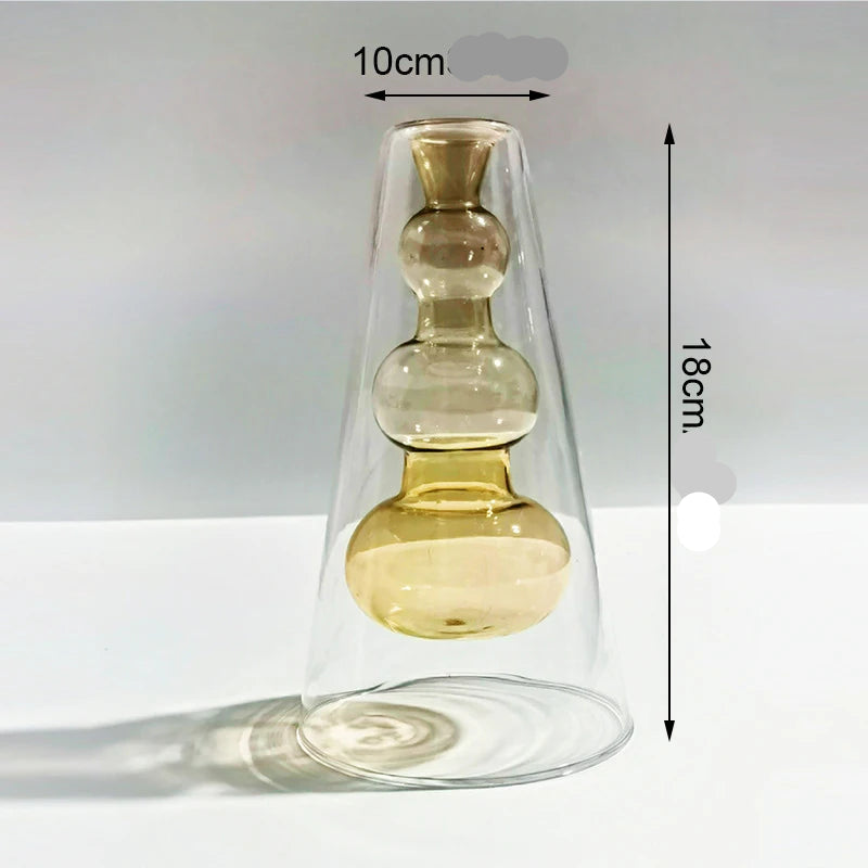 Soliflore verre transparent