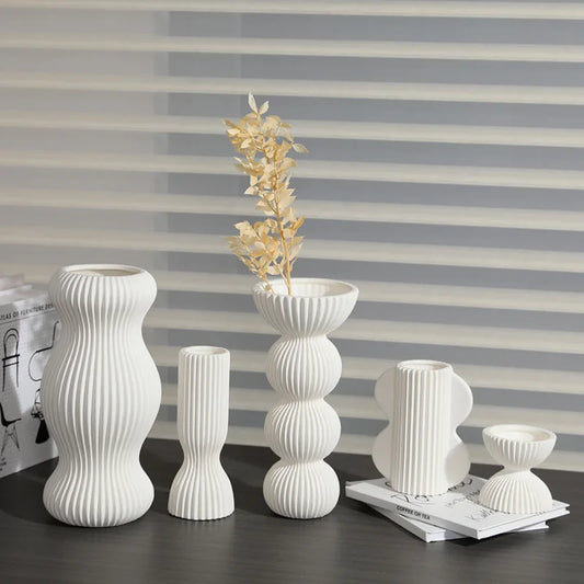 Vase Origami Blanc