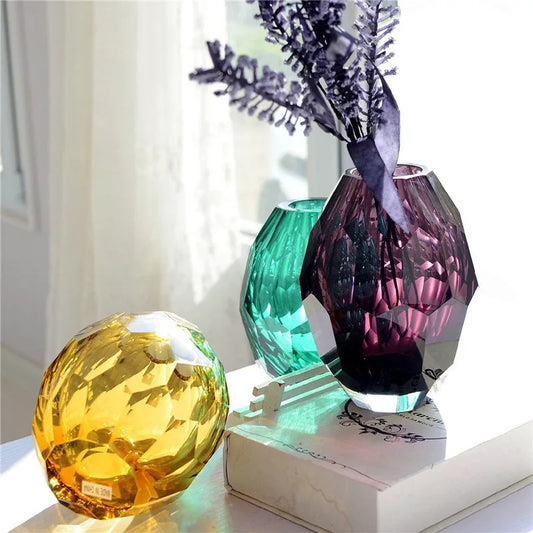 Vase Cristal Taillé