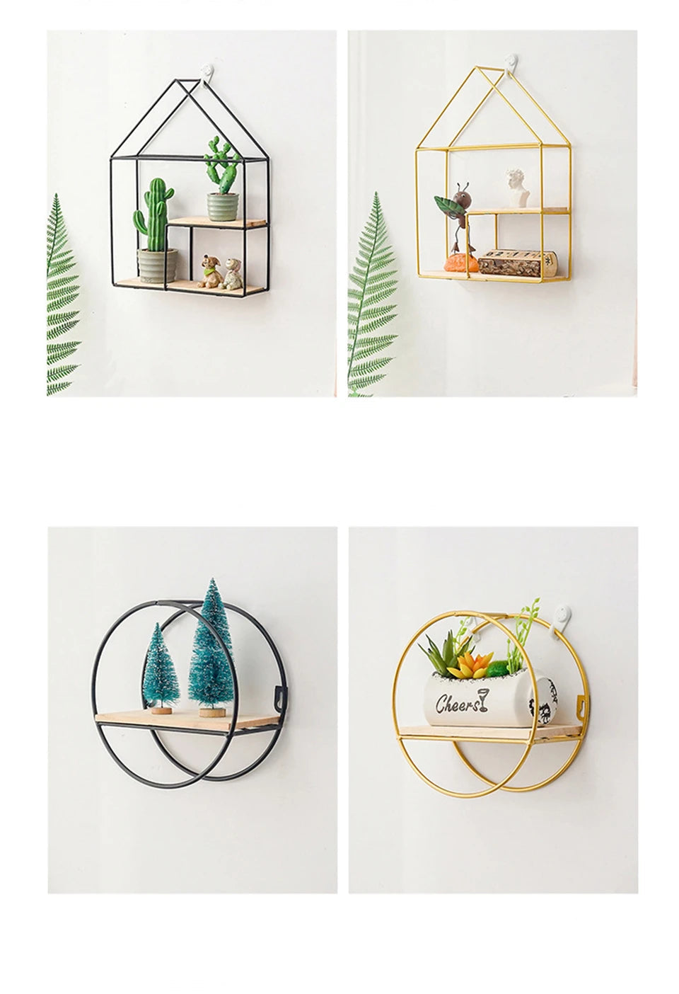 Etagère Murale Maison Métal