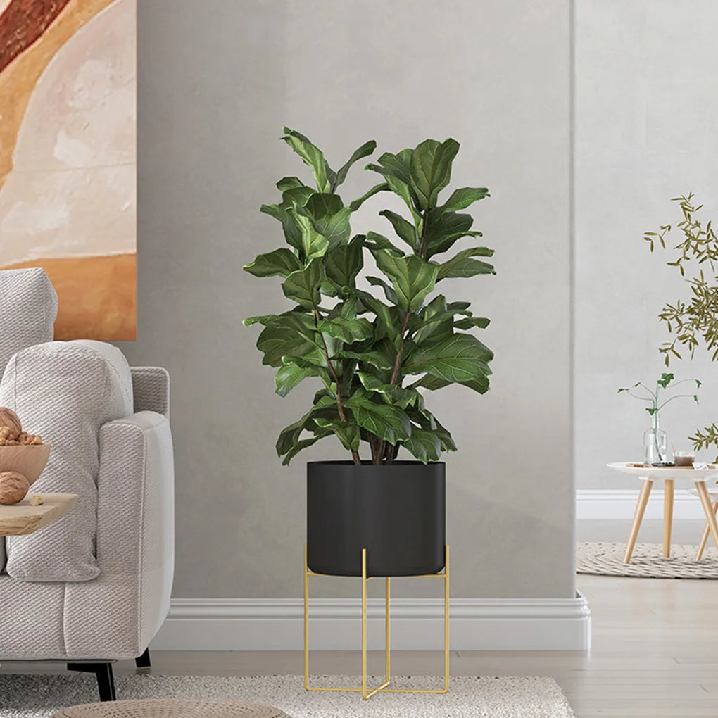 Vases dorés