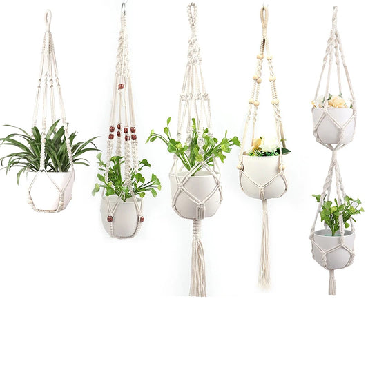 Macramé pot fleurs