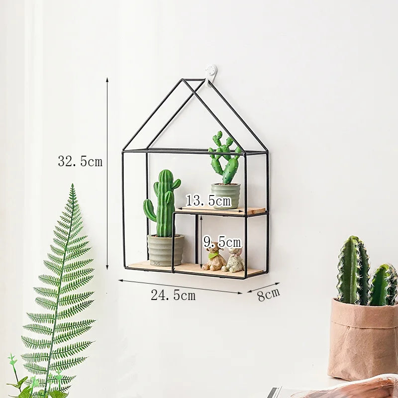 Etagère Murale Maison Métal