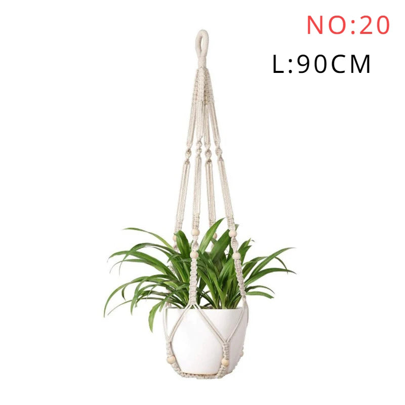 Macramé pot fleurs