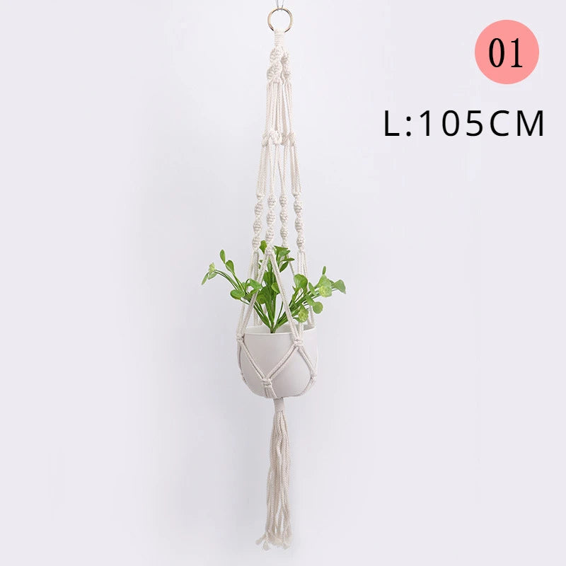 Macramé pot fleurs