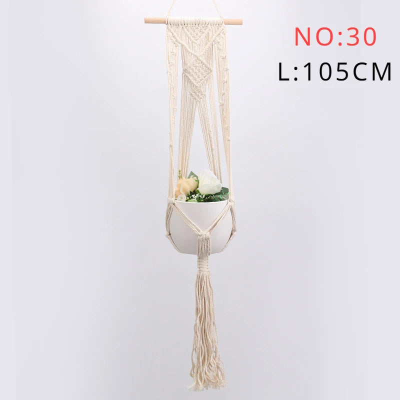 Macramé pot fleurs