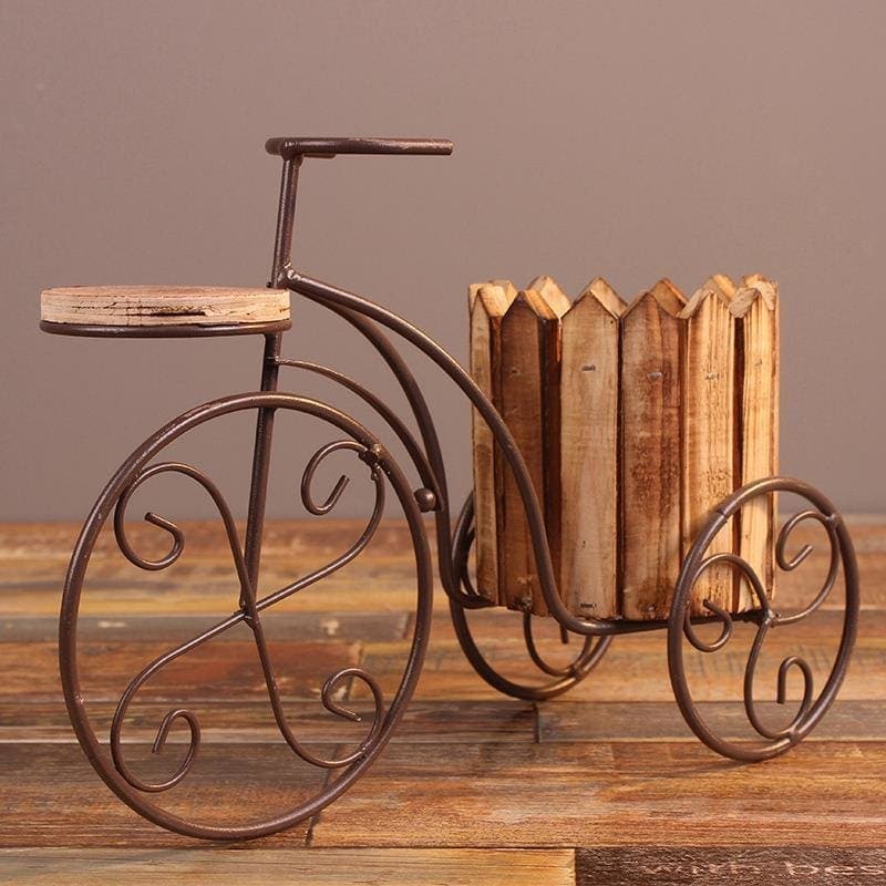 Vélo de décoration en bois - Vintage Design