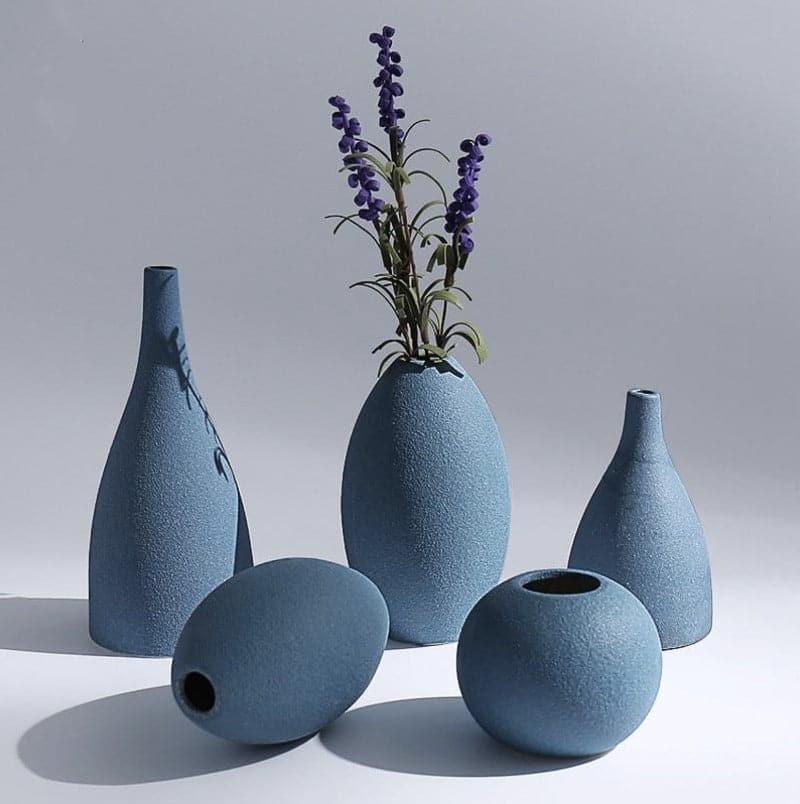 Vase Design Vase Céramique Bleu