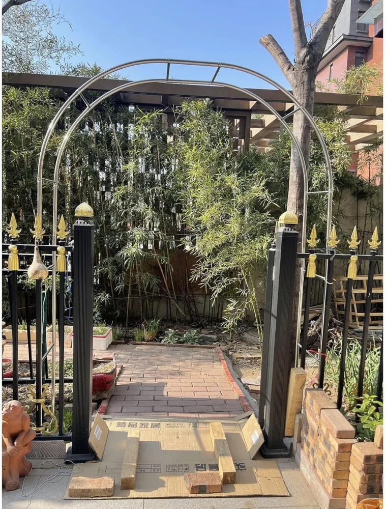 Arche de jardin en acier inoxydable, réglable