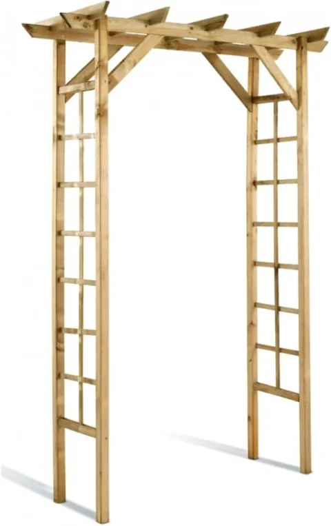 Arche de jardin en bois, modèle Passiflore