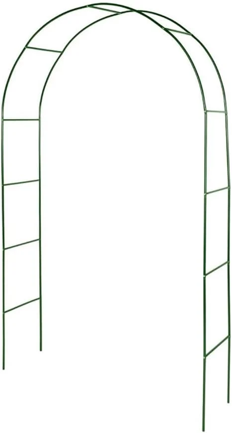 Arche de jardin en métal vert, hauteur 2,40 m