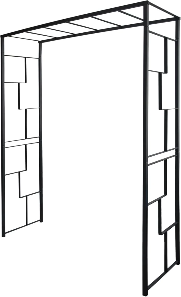 Arche de jardin linéale en métal anthracite