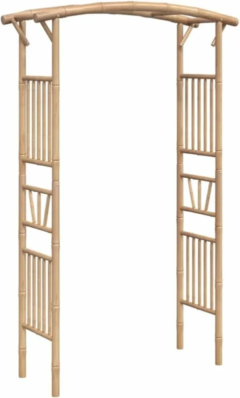 Arche pour rosiers en bambou, style campagne