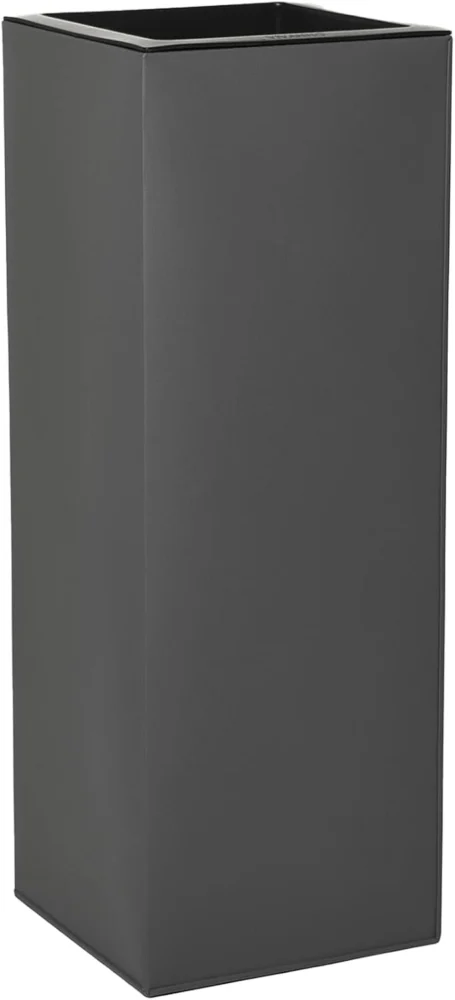 Bac à fleurs colonne en zinc anthracite H65 cm
