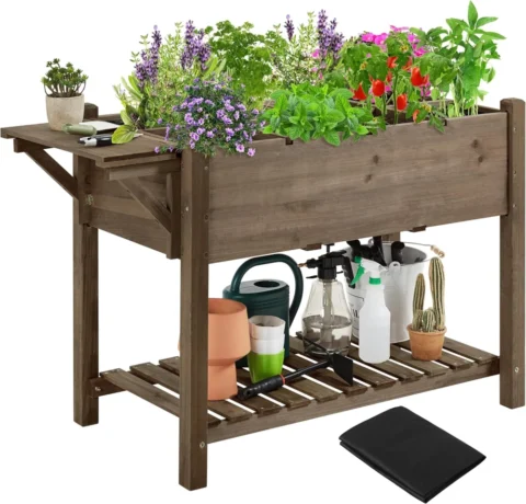 Carré potager pliable 8 compartiments 123,5 cm