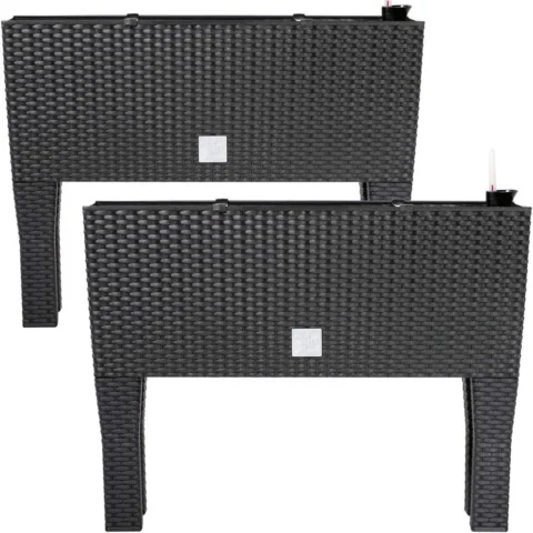 Duo de jardinières surélevées à 3 compartiments, 30 L