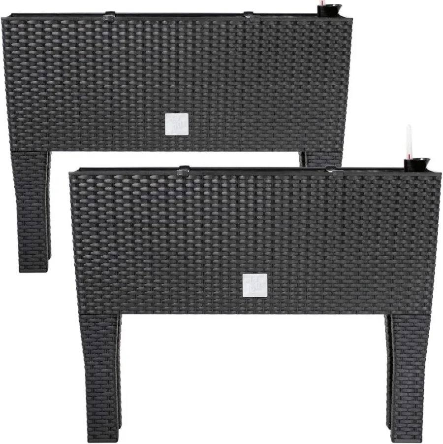 Duo de jardinières surélevées à 3 compartiments, 30 L