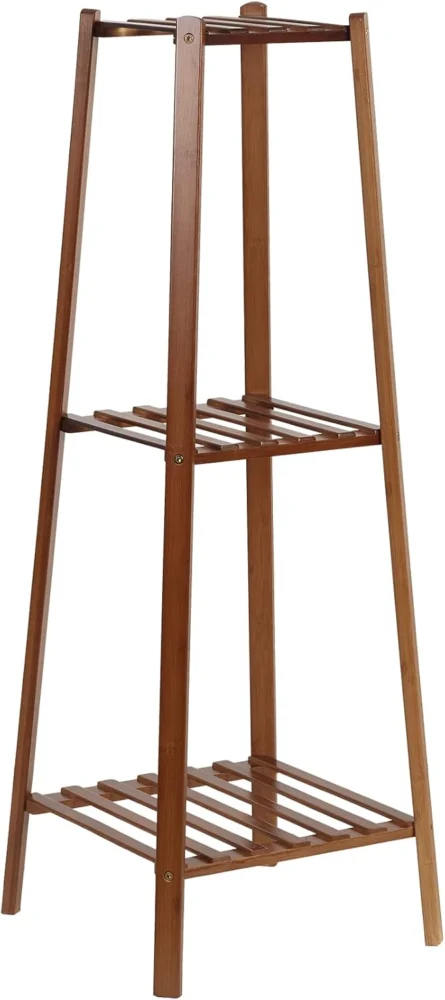 Étagère à plantes en bambou, 3 niveaux, 96,5 cm