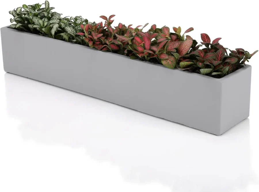 Jardinière en ciment pour rebord de fenêtre 36,8 cm