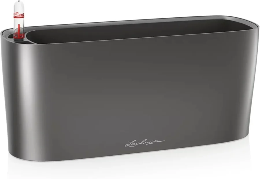 Jardinière Lechuza Delta 10 anthracite, auto-arrosage