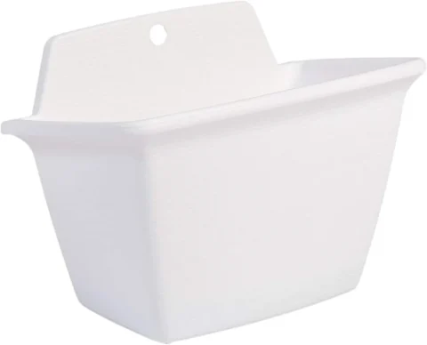 Jardinière murale blanche avec réserve d’eau