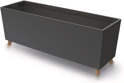 Jardinière sur pieds avec insert amovible, 77 cm