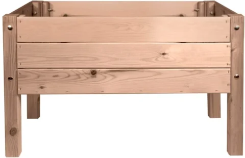 Jardinière surélevée basse pour enfants, en bois de pin