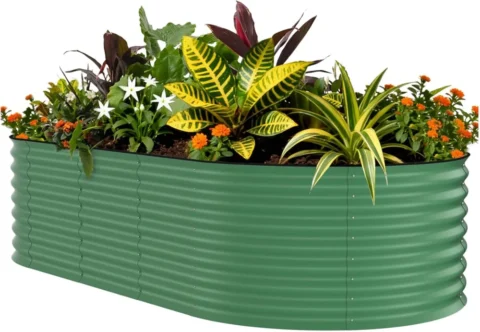 Jardinière surélevée en métal galvanisé 3 x 1,2 m