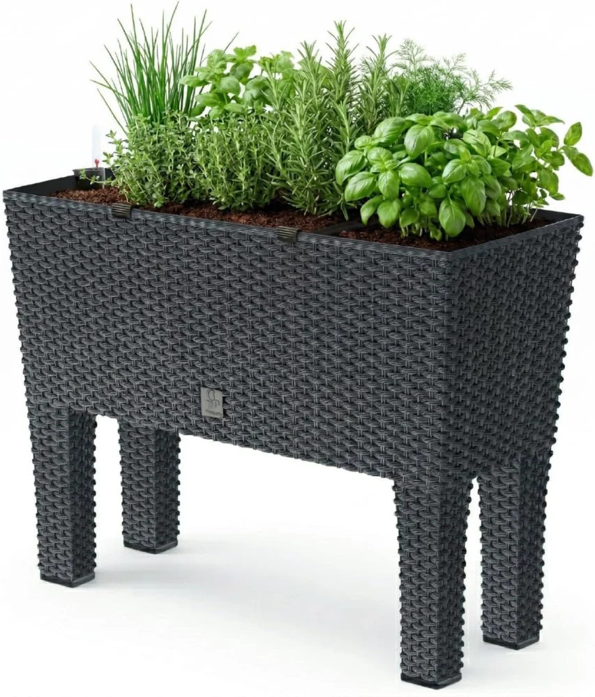 Jardinière surélevée légère à 3 compartiments, 30 L