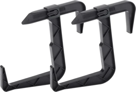 Lot de 2 supports de jardinière graphite, balcon