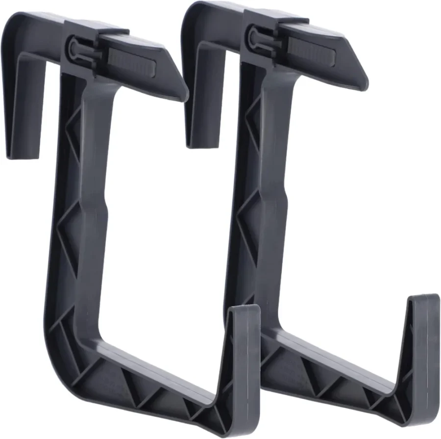 Lot de 2 supports de jardinière graphite, réglables