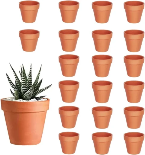 Lot de 20 mini pots en terre cuite, 3,5 cm