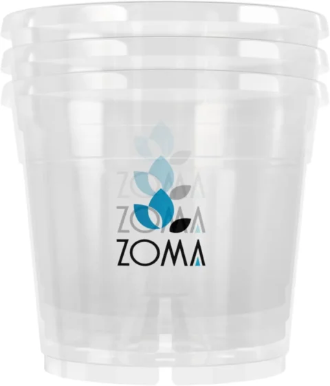Lot de 3 pots transparents pour orchidées, 12 cm